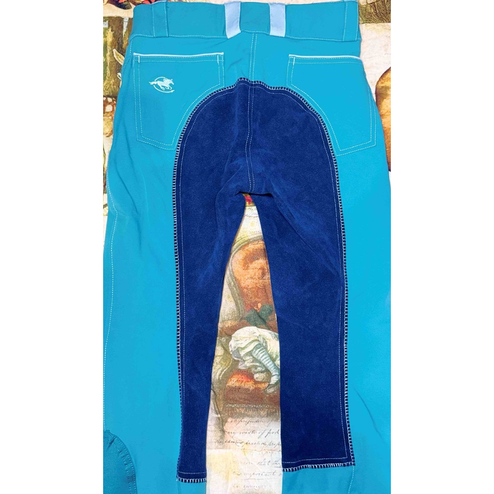 Smartpak Piper Evolution Mid-Rise Suede Full Seat Riding Breeches 24r Equestrian — image 4 of 8